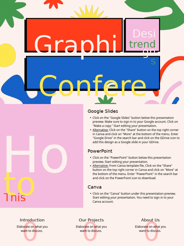 Bold Modern Graphic Design Trends Conference Presentation | PDF ...