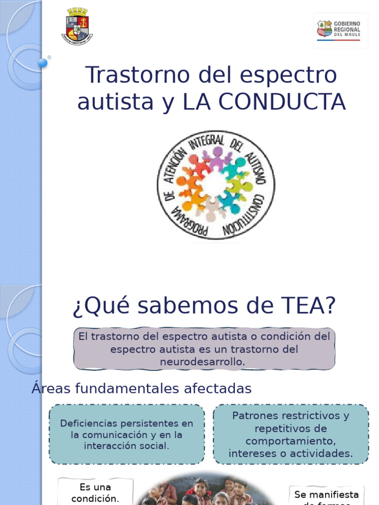 Trastorno del Espectro Autista y Conducta | PDF | Autismo | Desorden ...