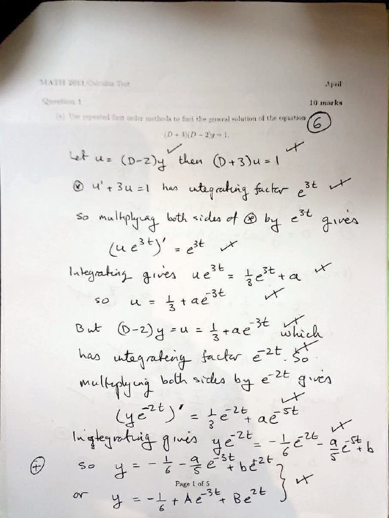 MATH II Eng Calculus Test Memo | PDF | Mathematical Analysis | Mathematics