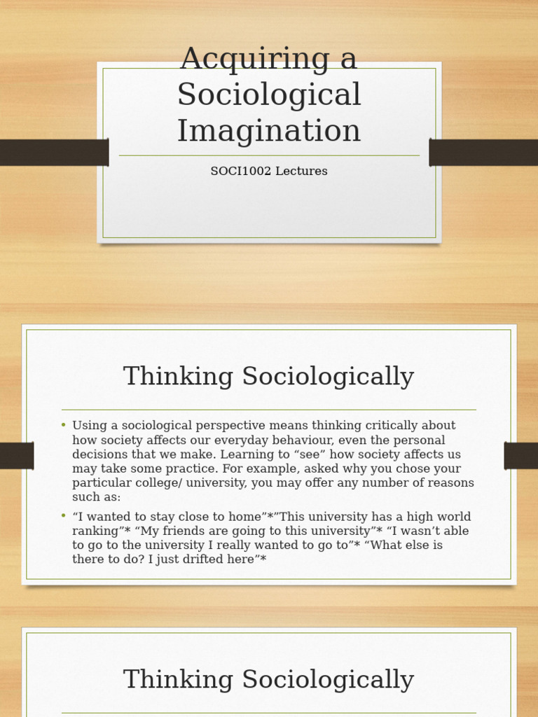 The Sociological Imagination | PDF | Sociology | Émile Durkheim