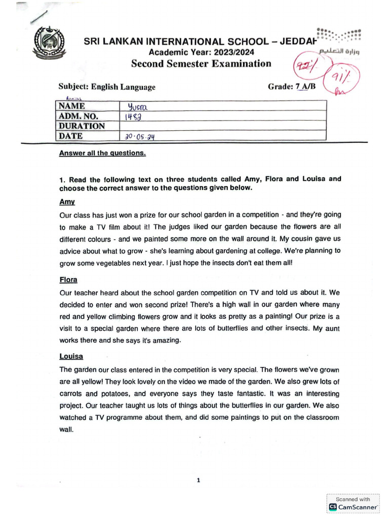 Grade 7 Second Semester - English | PDF