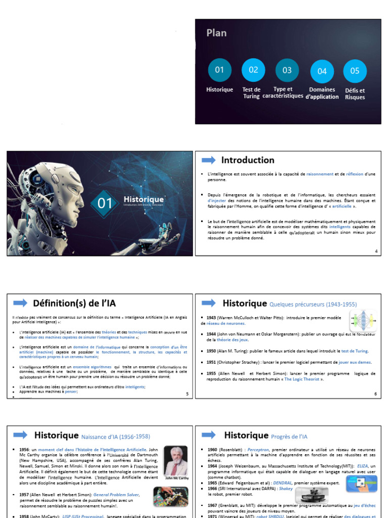 Historique de l'Intelligence Artificielle | PDF | Intelligence ...