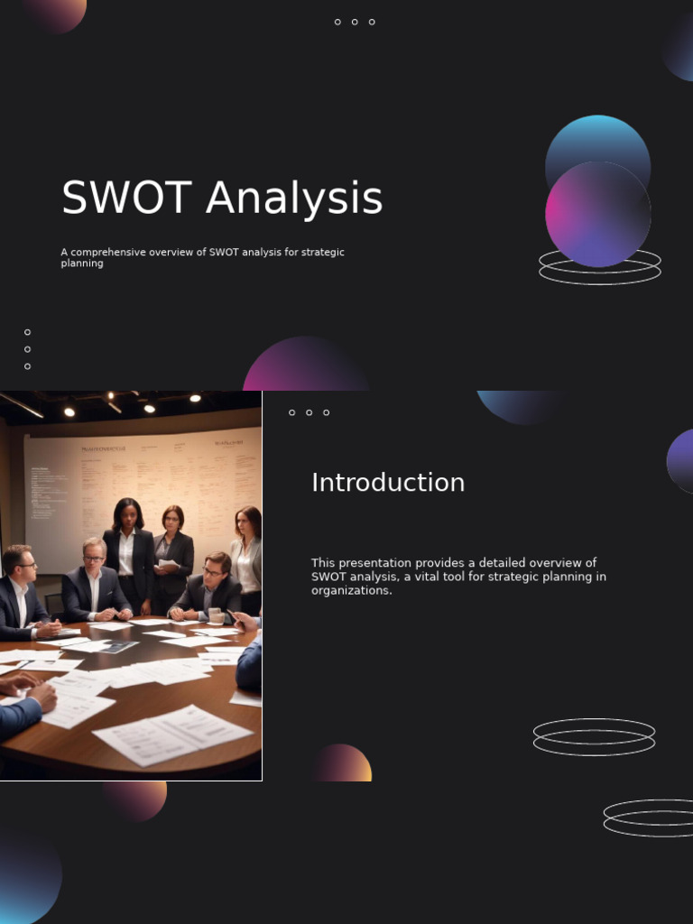 Comprehensive SWOT Analysis Guide | PDF | Swot Analysis | Strategic ...