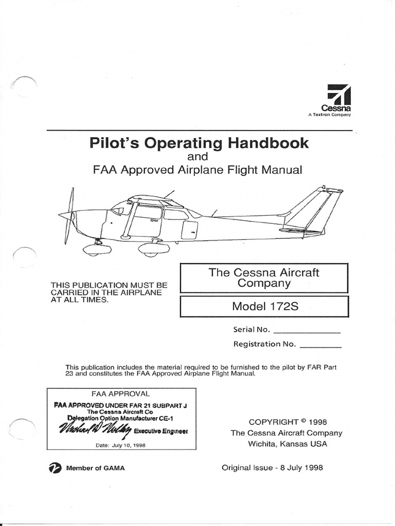 Cessna 172S Rev. 5 - 19-Jul-2004 - SN 172S8001 and On. | PDF