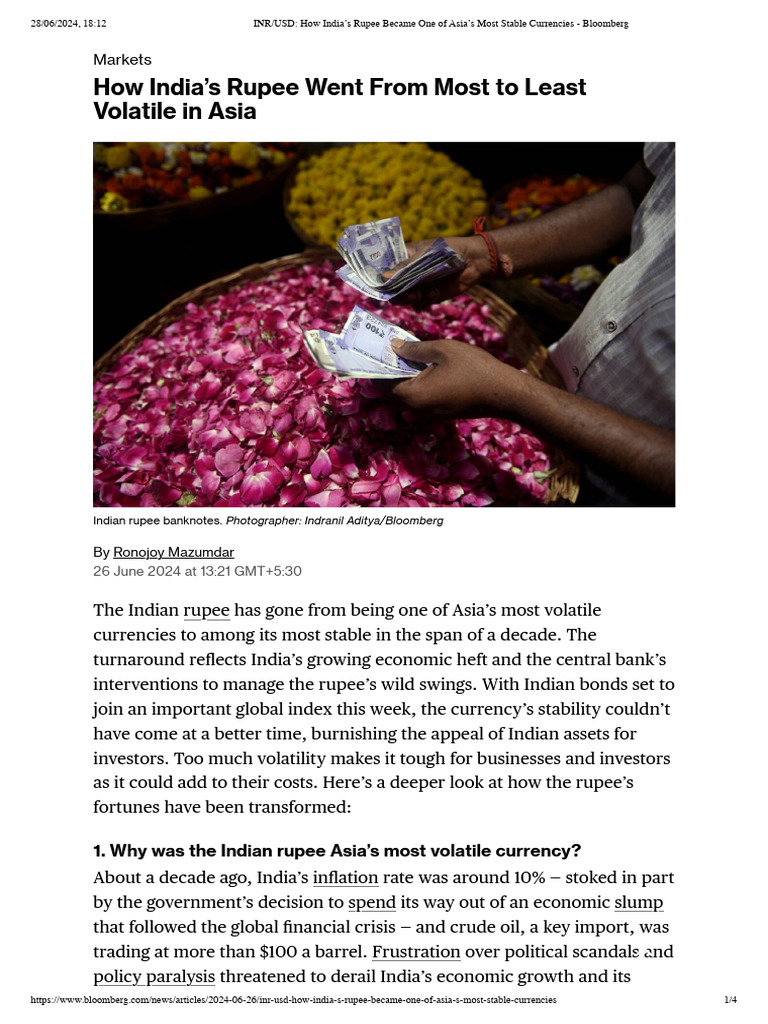 INR - USD - How India's Rupee Became One of Asia's Most Stable ...