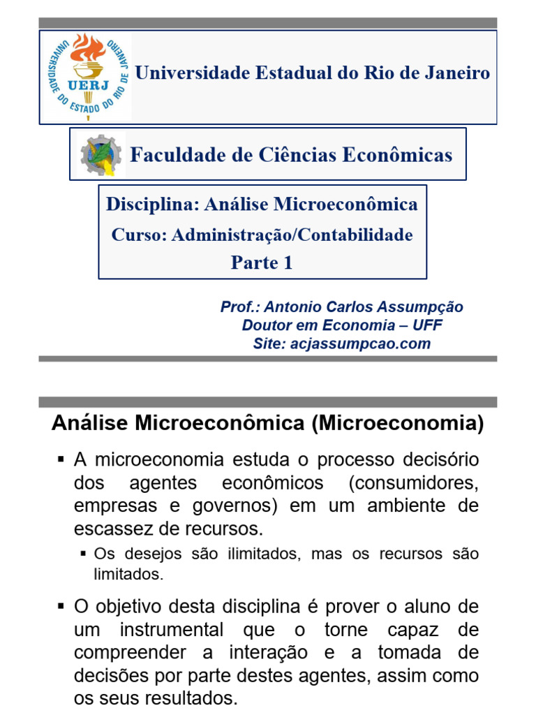 Fundamentos da Análise Microeconômica | PDF | Economia | Microeconomia