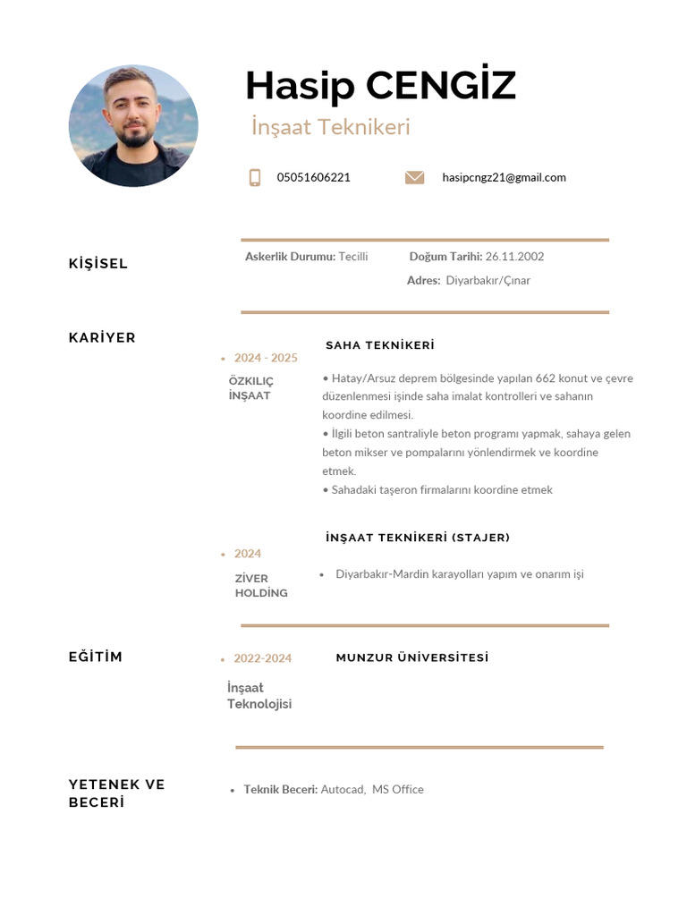 Hasip CENGİZ CV (2) | PDF