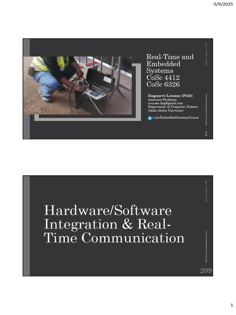 Real-Time and Embedded Systems Lecture Slide Chp6-7 | PDF | Embedded ...