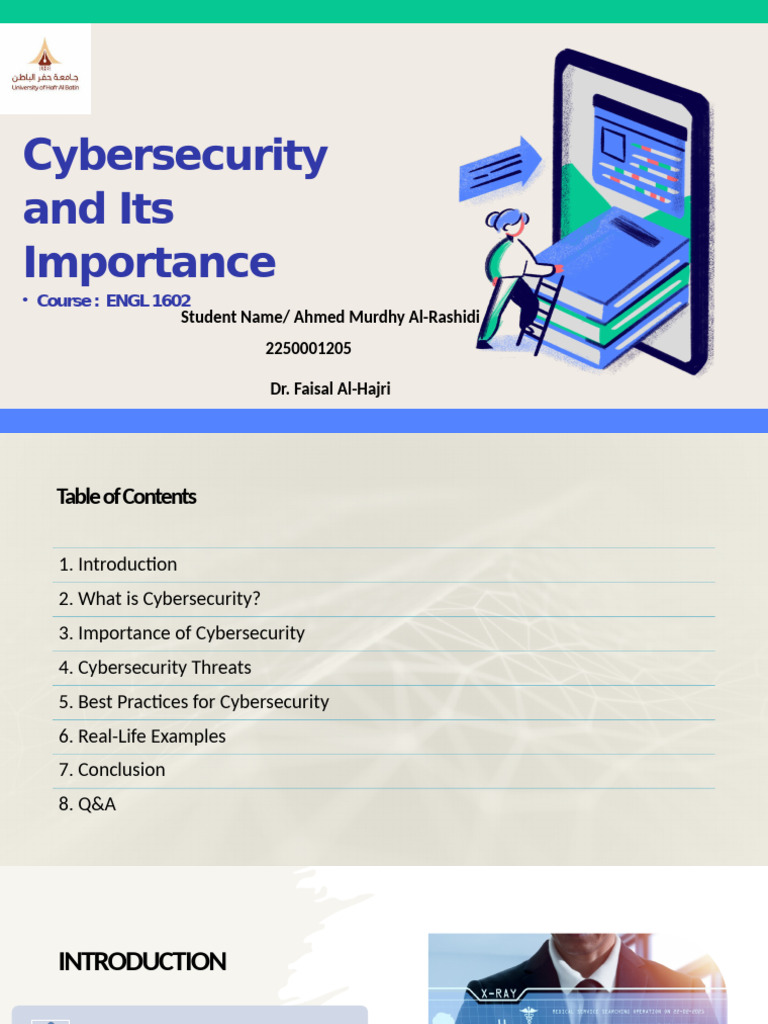 Cybersecurity and Its Importance | PDF | Security | Computer Security