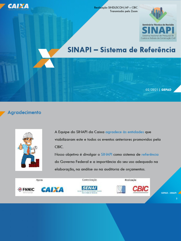 Importância do SINAPI na Construção Civil | PDF | Engenharia | Concreto