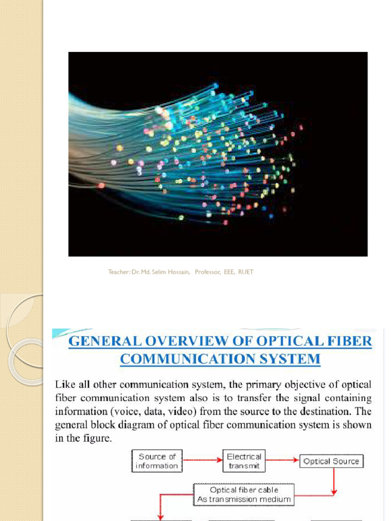 Optical Fiber Communication Course | PDF