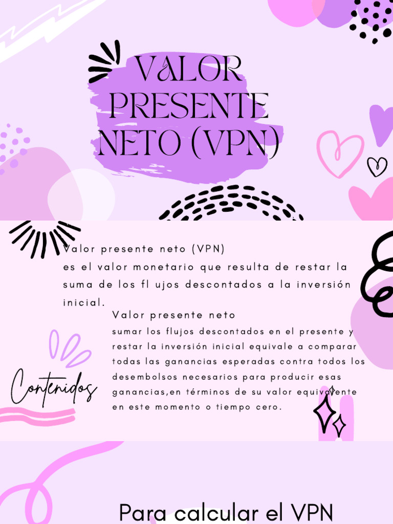 Cálculo del Valor Presente Neto (VPN) | PDF