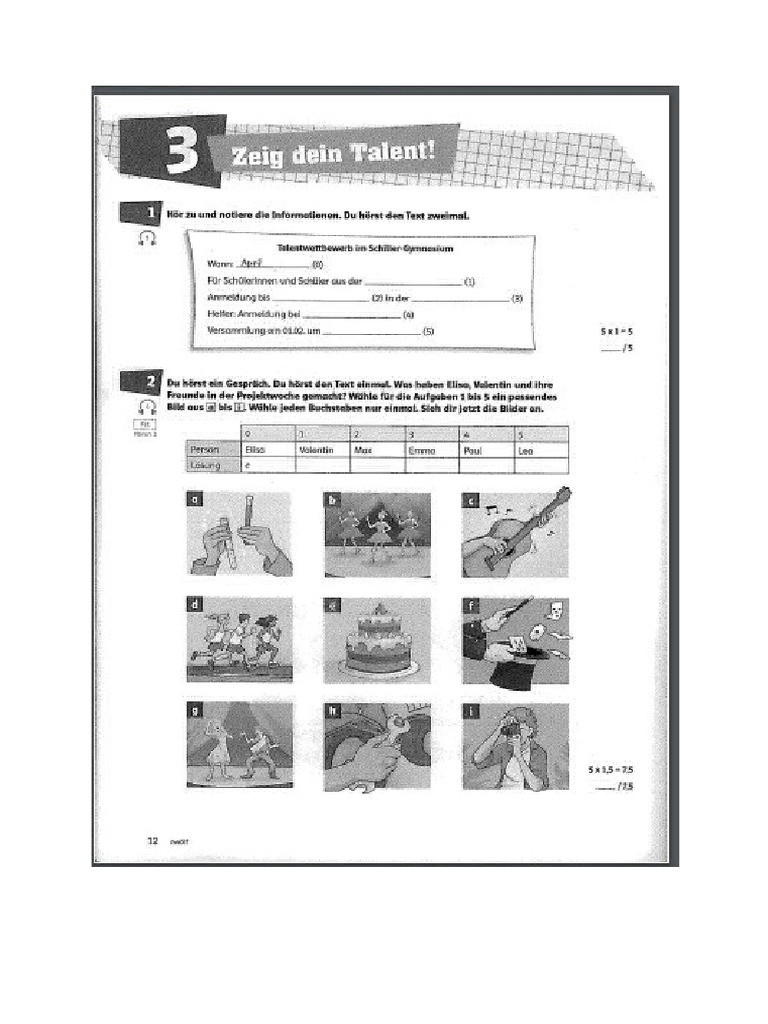 Klasse A2 Test 3 | PDF