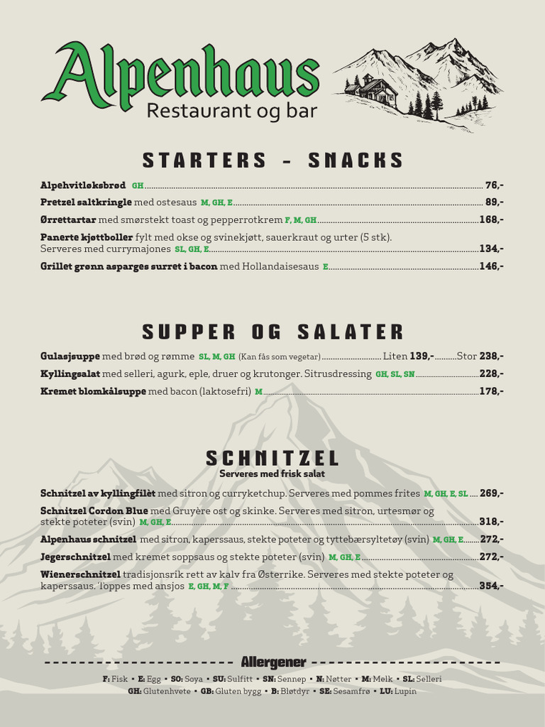 Alpenhaus MENY A4 - Januar 25 | PDF