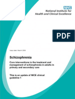 NICE Clinical Guidelines in Schizophrenia, WRD