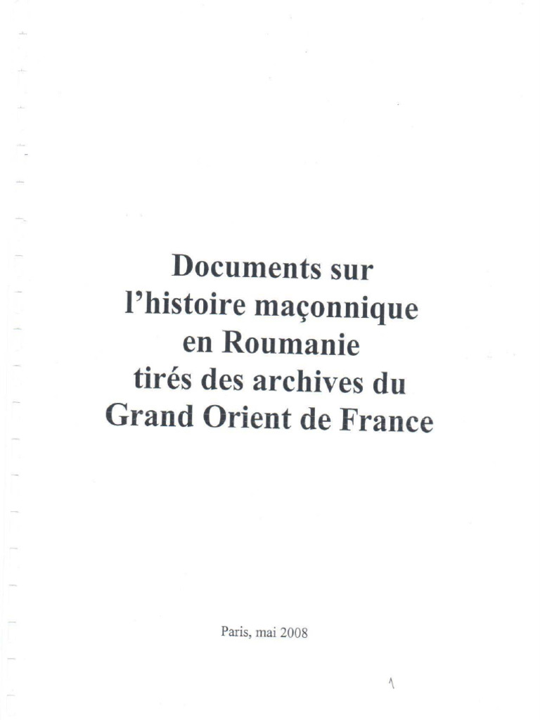 Archives du Grand Orient de France - Documents sur l'histoire ...