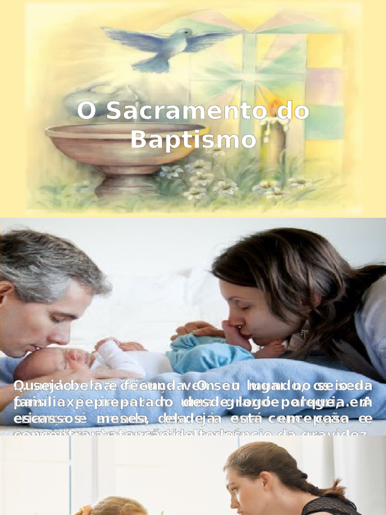 Importância e Celebração do Baptismo | PDF | Batismo
