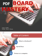 Lesson 5 - Keyboarding Techniques | PDF | Computer Keyboard | Control Key