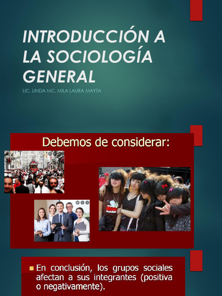 0 Clase 0 INTRODUCCION A LA SOCIOLOGIA GENERAL | PDF
