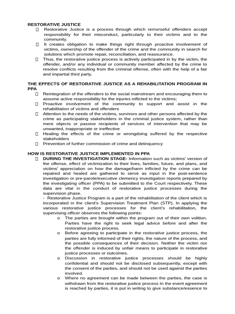 Therapeutic Modalities-Ca3 PT.2 | PDF | Restorative Justice | Crimes