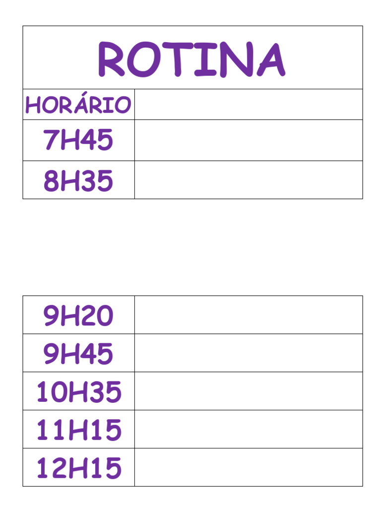 ROTINA | PDF