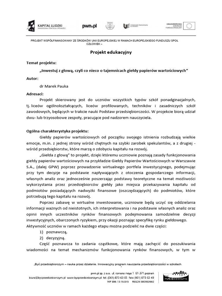 Inwestuj Z Glowa Czyli Co Nieco o Tajemnicach Gieldy Papierow ...