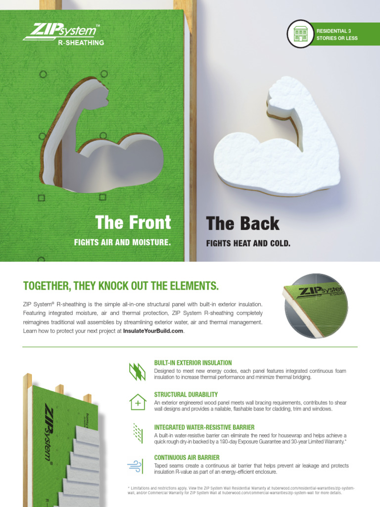 ZIP System R-Sheathing Overview | PDF | Building Insulation | Framing ...
