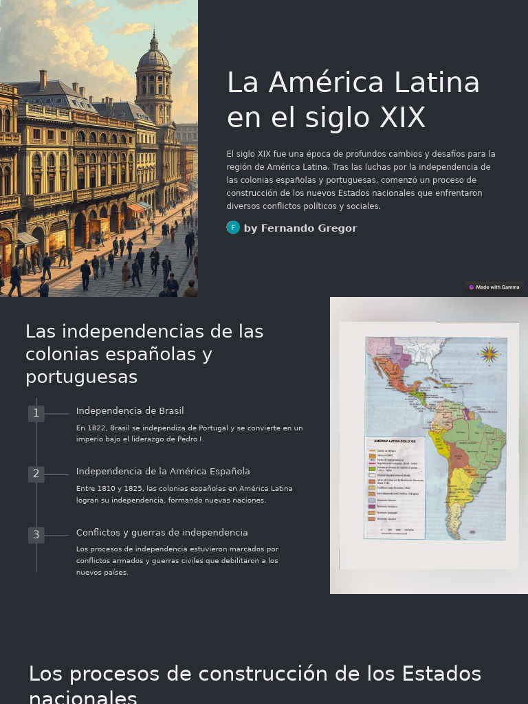 América Latina en el Siglo XIX: Cambios Clave | PDF | America latina ...