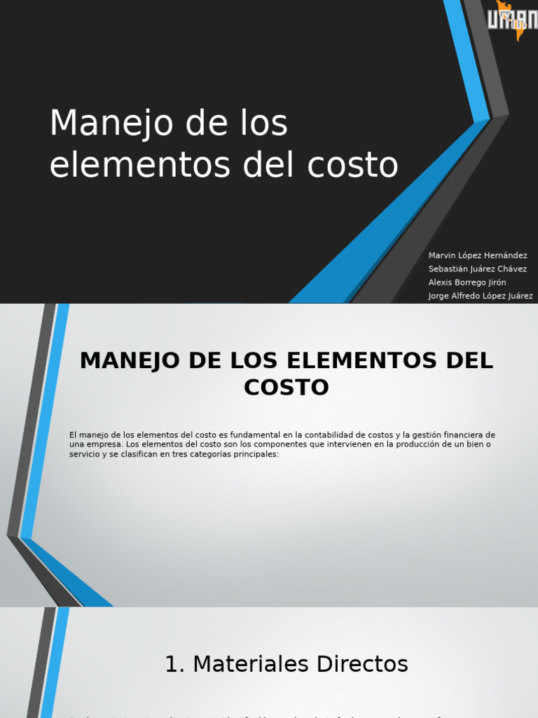 Manejo de Los Elementos Del Costo | PDF | Lean Manufacturing | Business