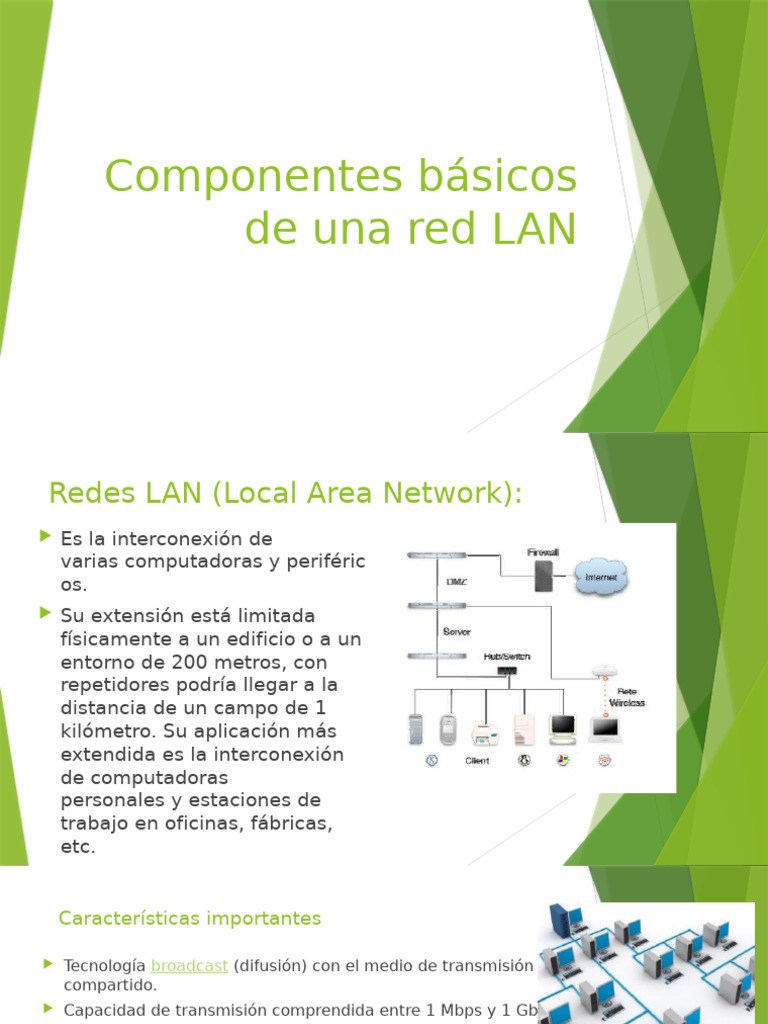 Componentes y Tipos de Redes LAN | PDF | Red de computadoras | Ethernet