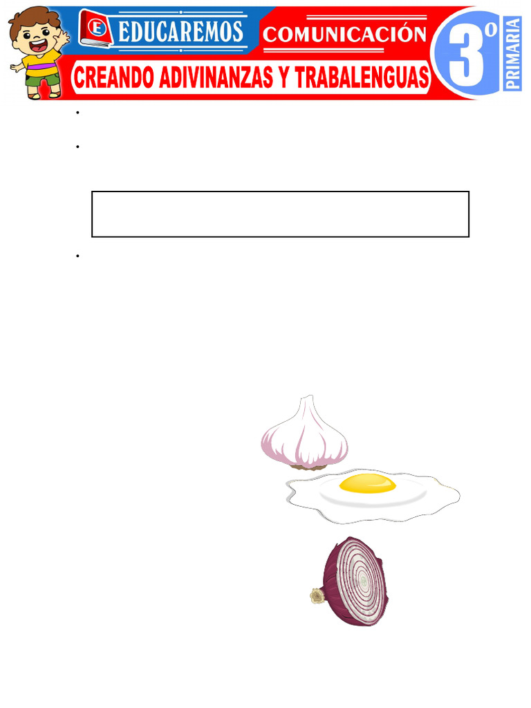 Adivinanzas y Trabalenguas para Tercer Grado | PDF