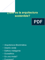 Qué es la arquitectura sostenible