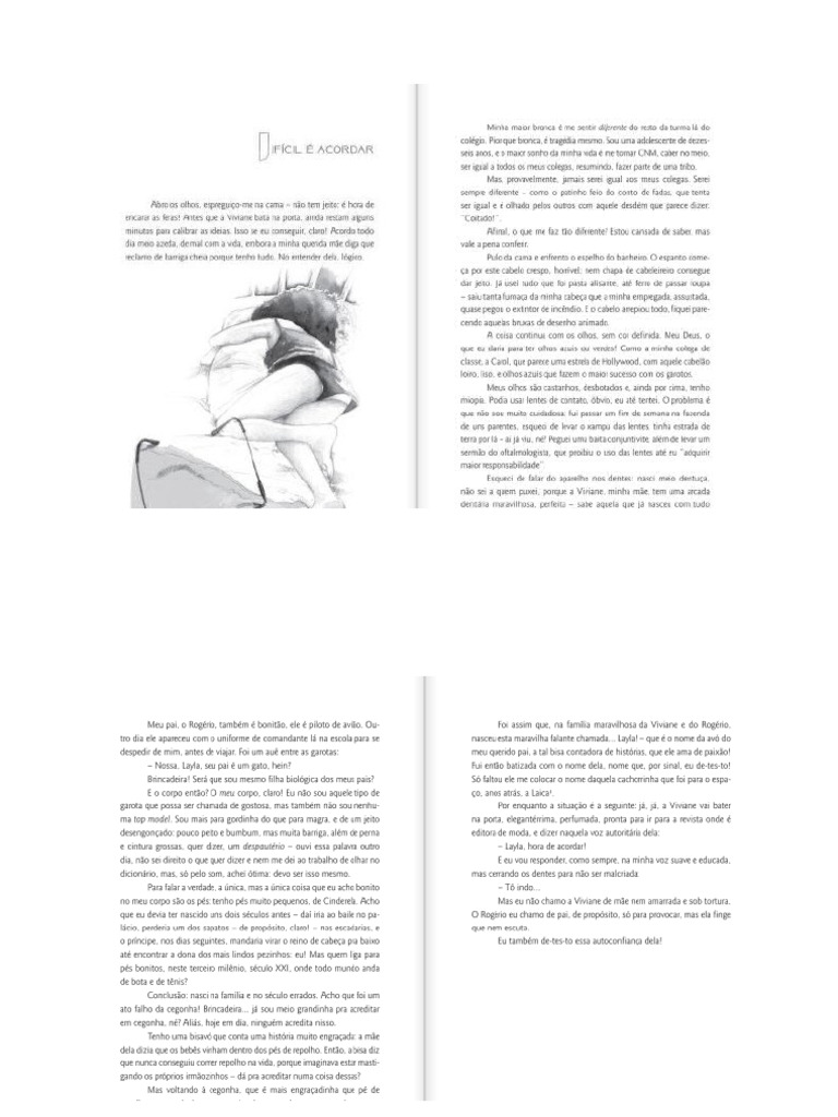 Como É Duro Ser Diferente - Capítulo 1, 2 e 3 | PDF
