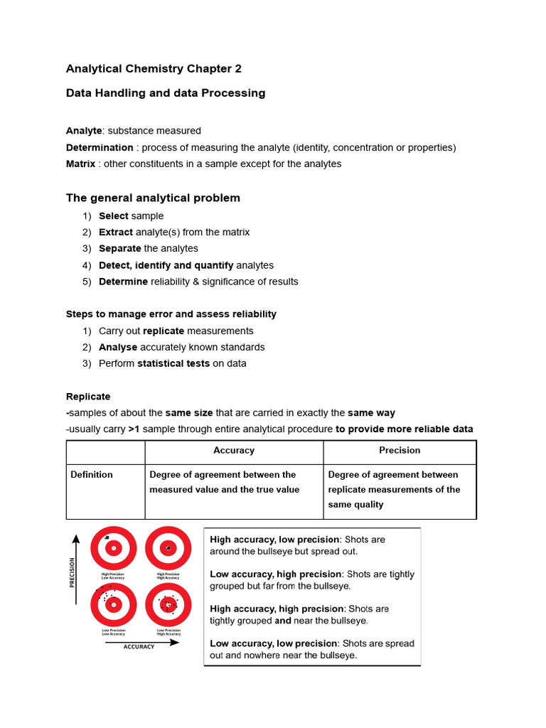 Chapter 2 Kimia Analysis | PDF | Accuracy And Precision | Confidence ...