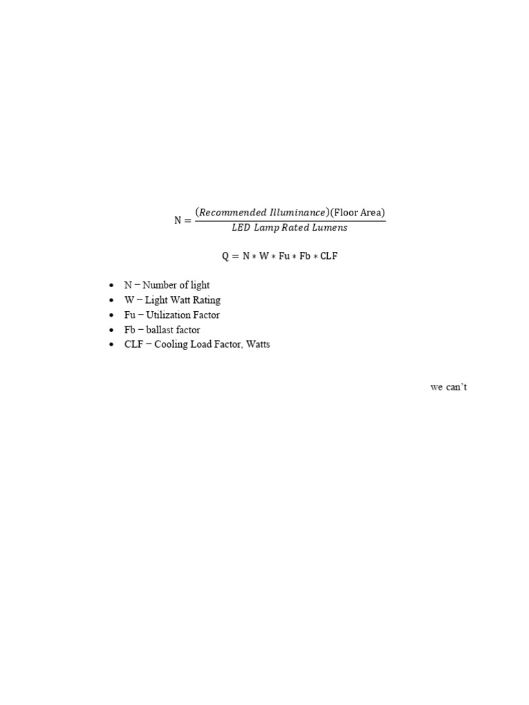 Lighting Load Calculation | PDF | Lighting | Transport Phenomena