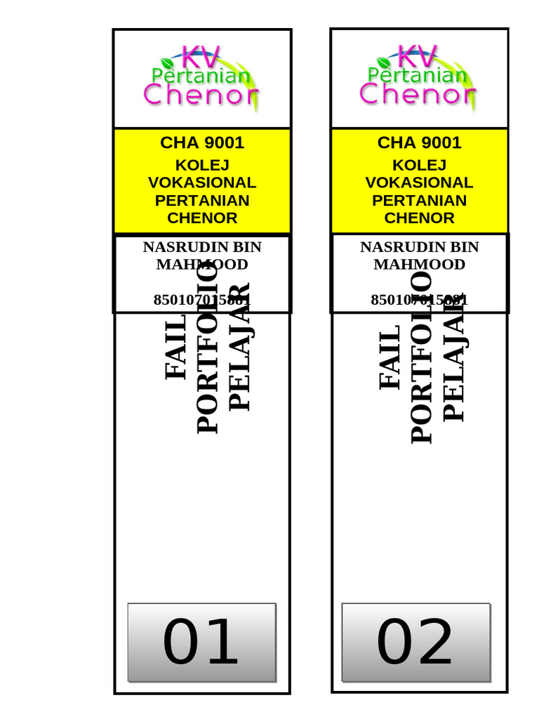 Label Tepi Fail | PDF