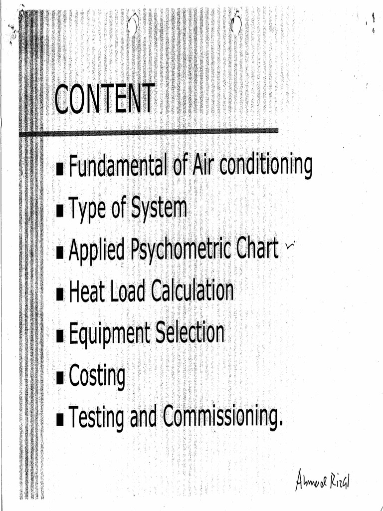 Equipment Selection On ACMV | PDF
