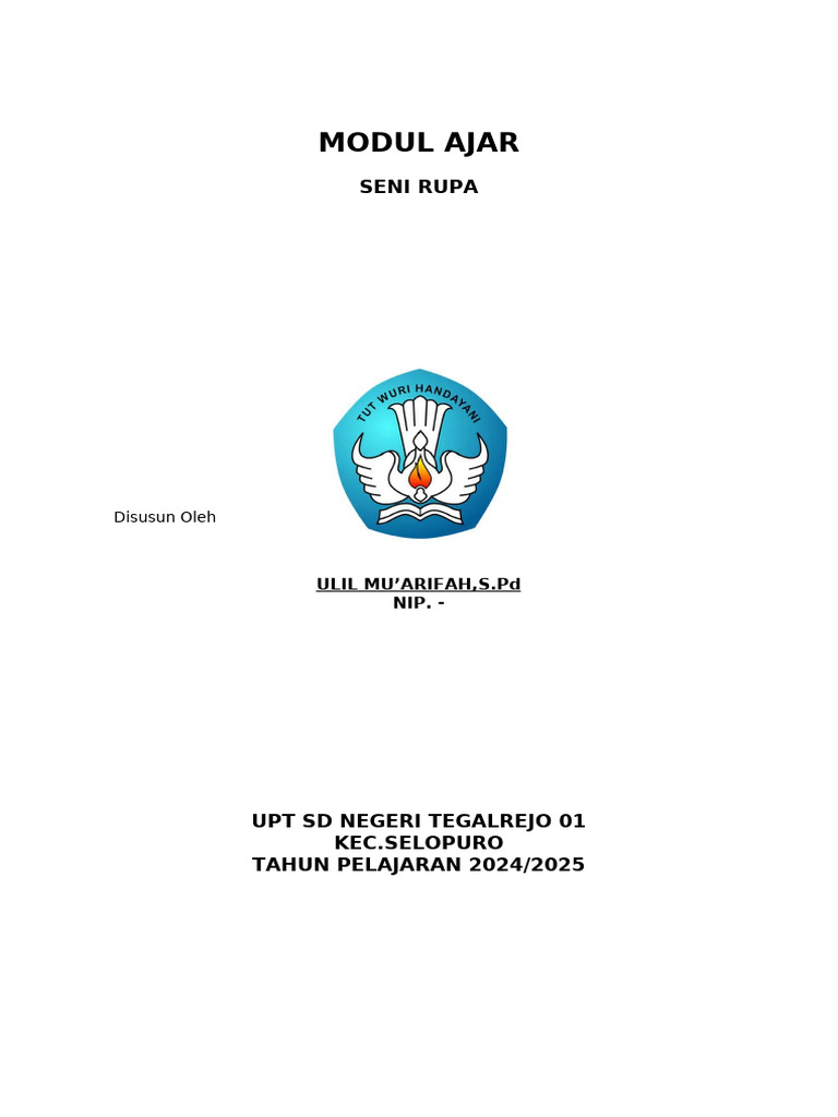 Modul Ajar Seni Rupa Kelas 1 SD | PDF