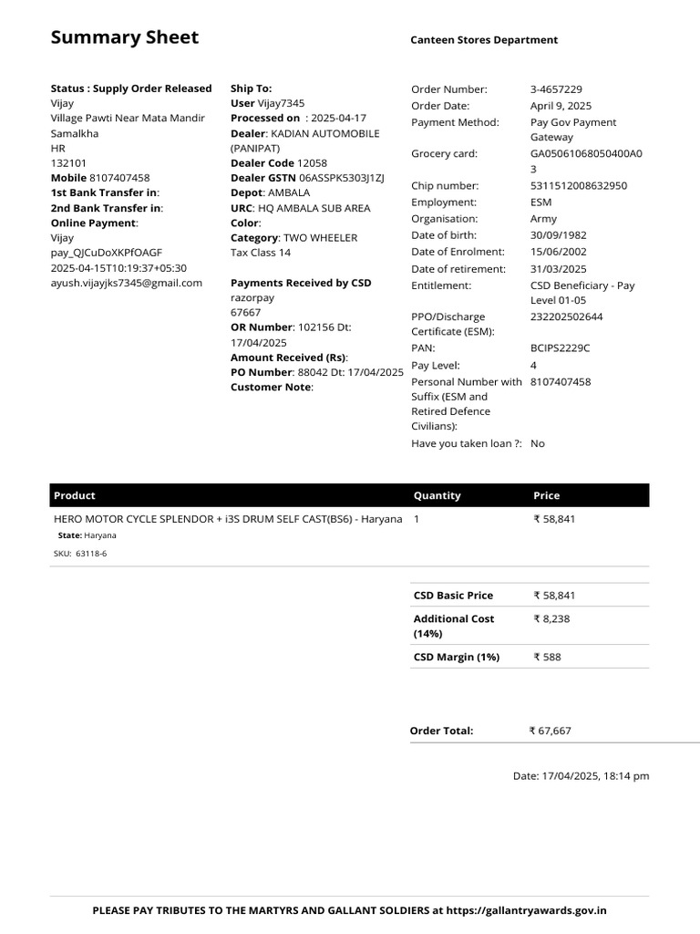 Personal Number for ESM CSD Order | PDF | Services (Economics) | Banking