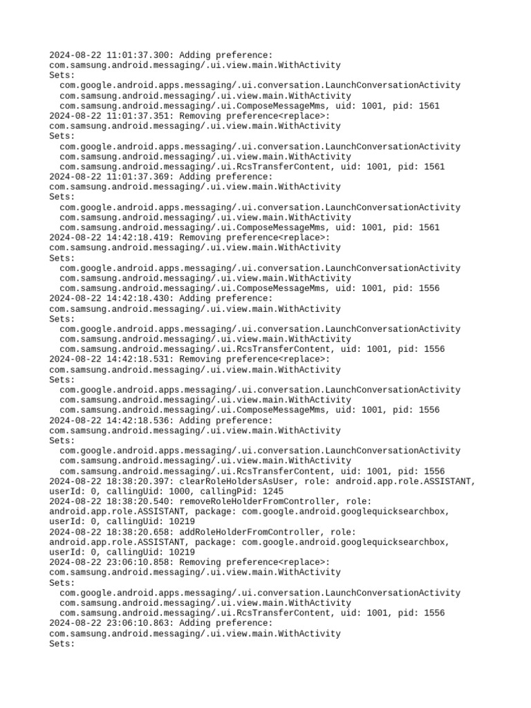 Samsung Messaging Preference Changes | PDF | Software | System Software