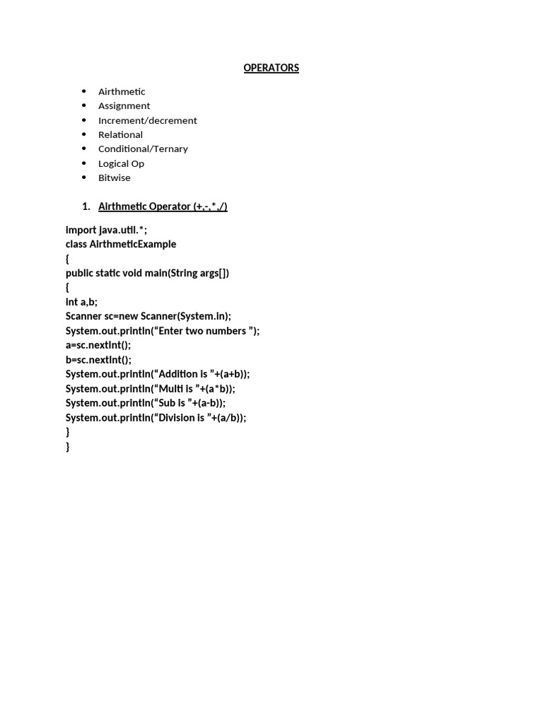 Operators Vsics | PDF | Constructor (Object Oriented Programming ...