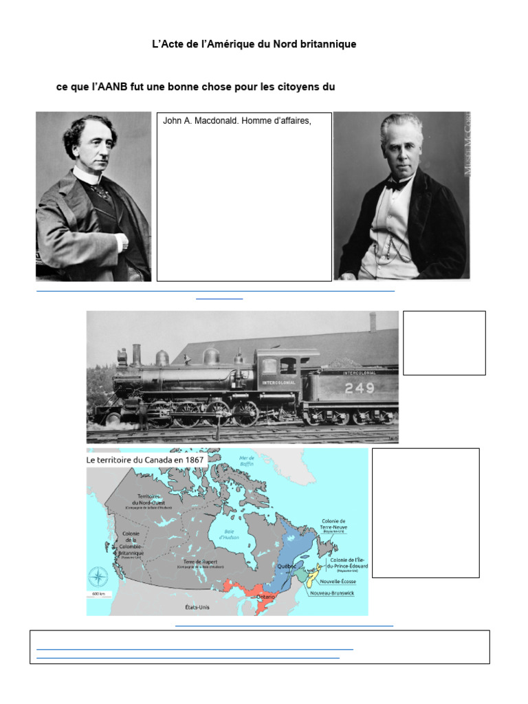 Causes de l'AANB de 1867 au Canada | PDF | Canada | Gouvernement du Canada