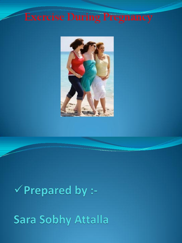 Exercise Guidelines for Pregnant Women | PDF | Pregnancy | Physical ...