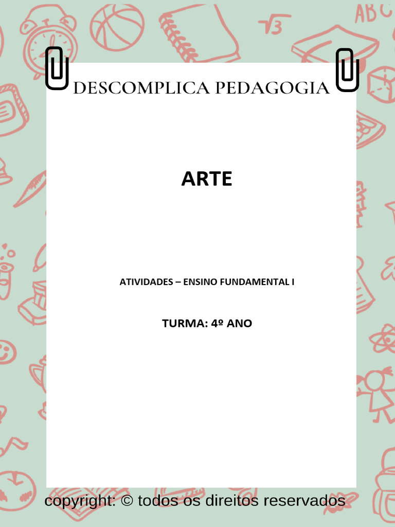 Atividades de Simetria para 4º Ano | PDF
