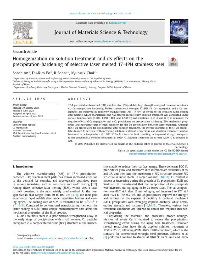 Homogenization On Solution Treatment and Its Effects On The ...