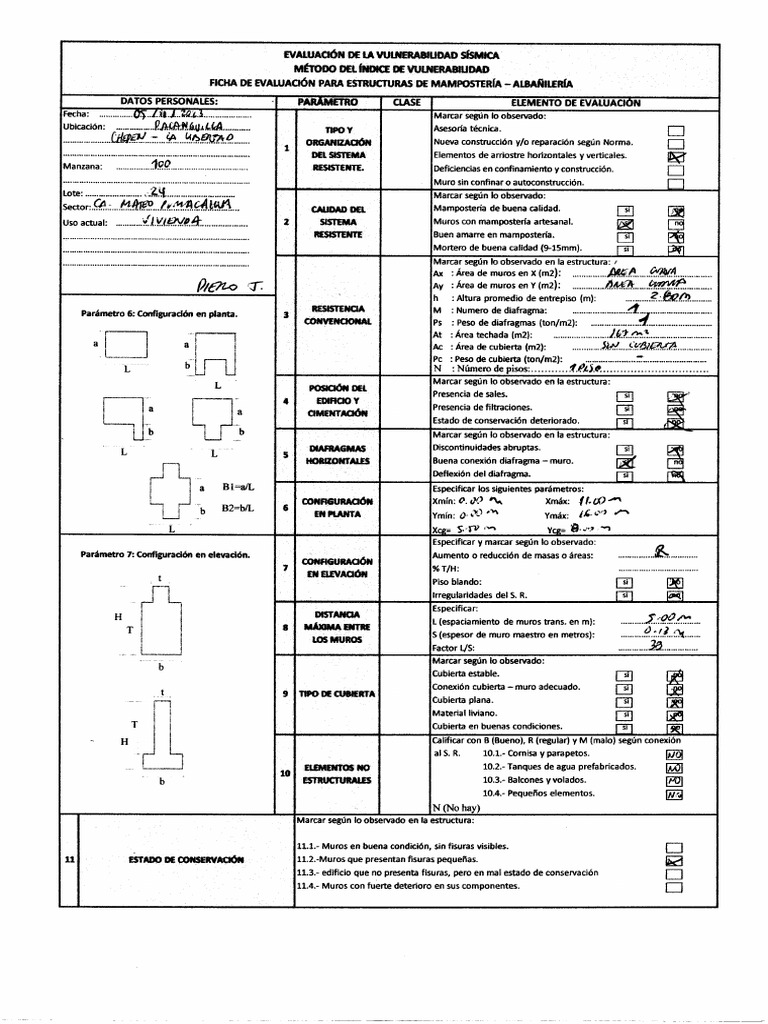 Escaneo de Fichas Albañilería | PDF
