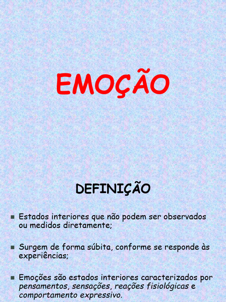 Compreendendo Emoções Humanas | PDF | Emoções | Comportamento