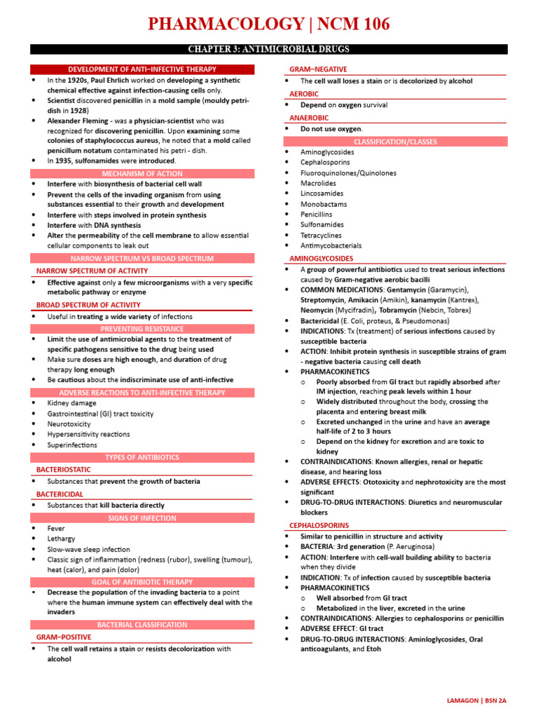 Antimicrobial Drugs Overview and Mechanisms | PDF | Penicillin | Bacteria