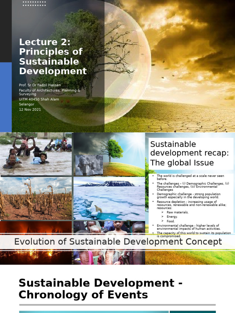 Evolution of Sustainable Development Principles | PDF | Sustainability ...
