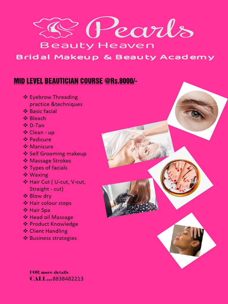 Beautician Courses at Beauty Heaven | PDF | Cosmetics | Hair
